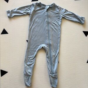 Kyte Baby Zippered Footie, Fog blue